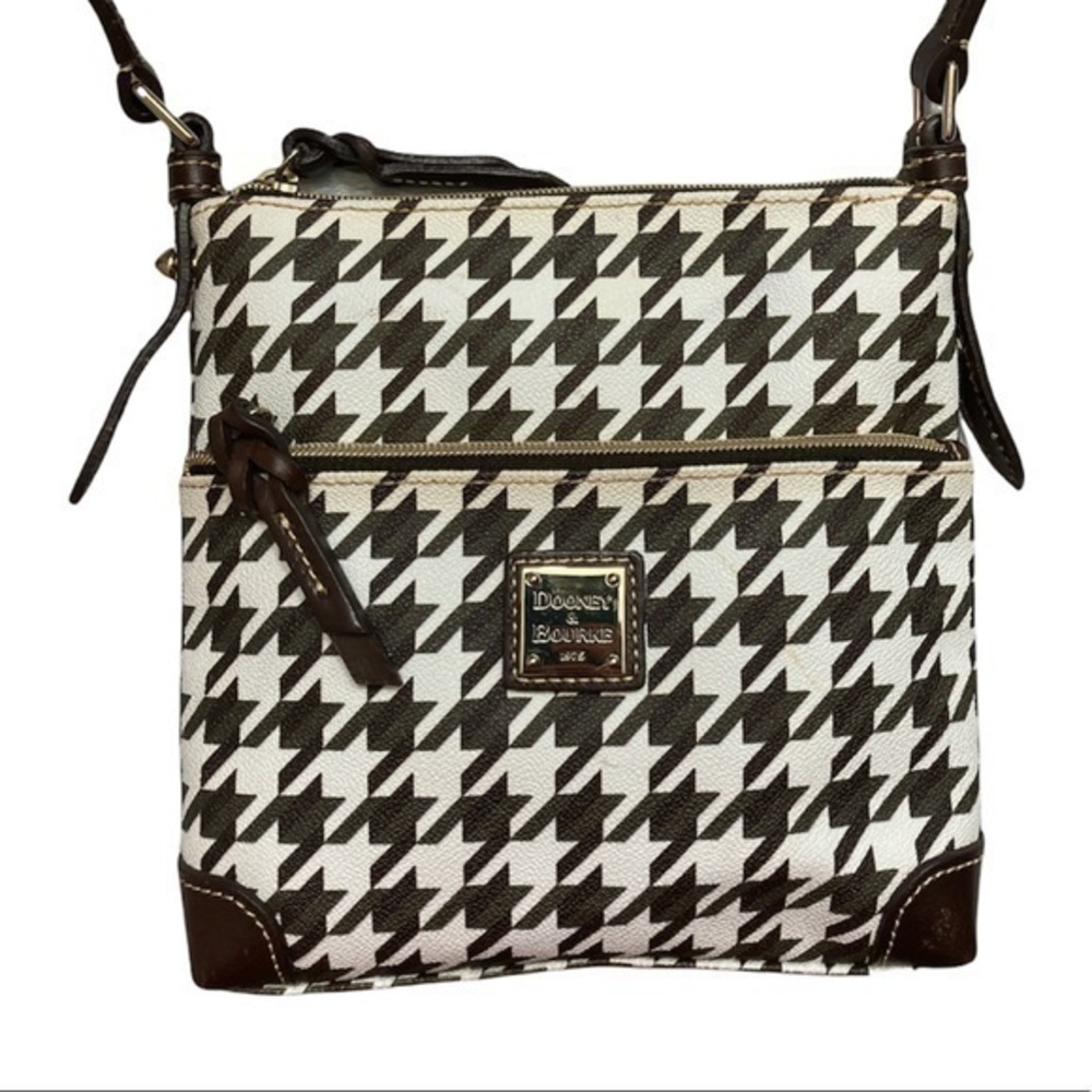Dooney & Bourne brown herringbone bag